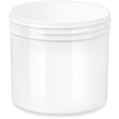 White Round Wide-Mouth Plastic Jars Bulk Pack - 12 oz, Jars Only S-14509B-JAR