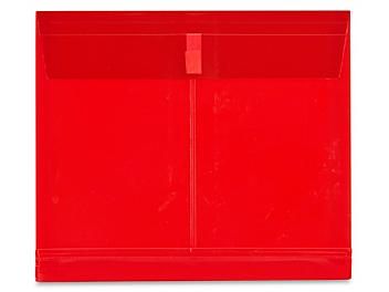 Velcro&reg; Brand Presentation Envelopes - 11 x 9", Red S-14541R