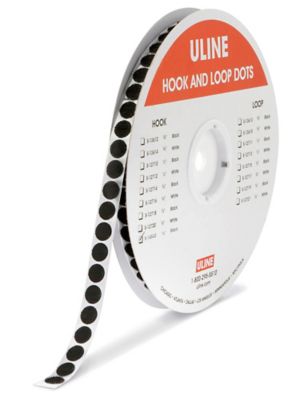 Tape Dots - Hook, Black, 5/8