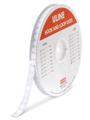 Velcro® Brand Tape Dots - Loop, White, 1 3/8 S-11705 - Uline