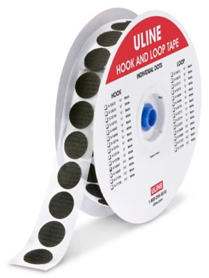 Tape Dots - Hook, Black, 1 3/8" S-14547