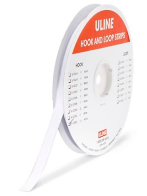 Tape Strips - Hook, White, 5/8" x 75' S-14553