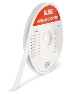Tape Strips - Loop, White, 5/8" x 75' S-14554