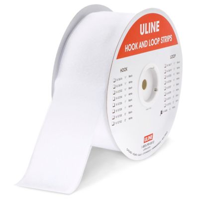 Tape Strips - Loop, White, 4" x 75' S-14558