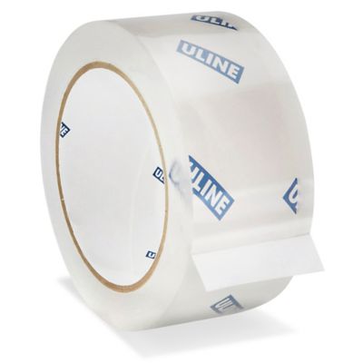 Uline Packing Tape, 3 x 55 Yd, 2.6 mil Crystal Clear Tape By (S-1893-4)  Pack of 4