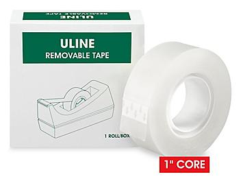 Uline Removable Clear Tape - 3/4" x 36 yds, Clear S-14580
