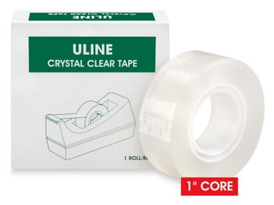 Uline Packing Tape, 3 x 55 Yd, 2.6 mil Crystal Clear Tape By (S-1893-4)  Pack of 4