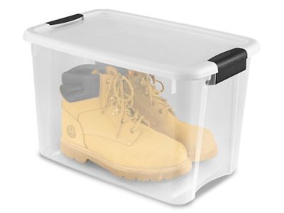 Clear Storage Boxes - 33 x 20 x 14 S-14601 - Uline