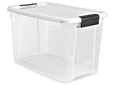 Clear Storage Boxes - 18 x 12 x 12 S-14599 - Uline