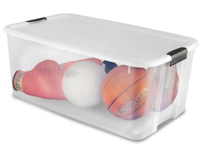 Clear Storage Boxes - 33 x 20 x 14 S-14601 - Uline