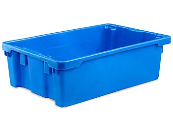 Stack and Nest Container - 16 x 11 x 5", Blue S-14602BLU