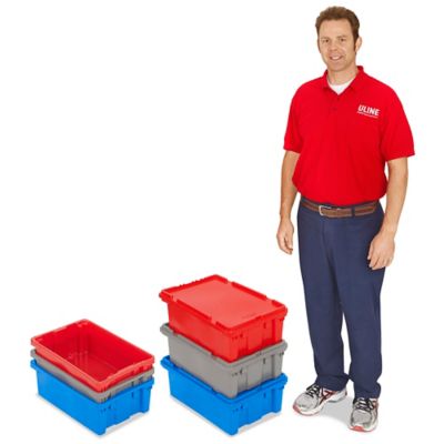 Plastic Storage Container - 35 x 16 x 6, 41 Quarts S-18823 - Uline