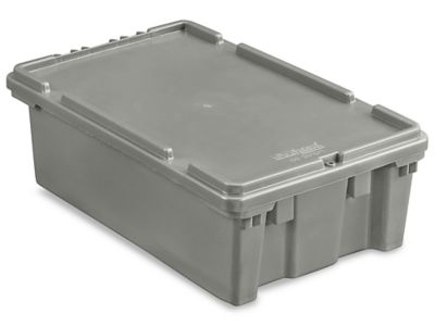 Stack and Nest Container - 16 x 11 x 5, Blue S-14602BLU - Uline