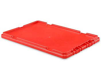 Stack and Nest Container Lid - 16 x 11", Red S-14602L-R