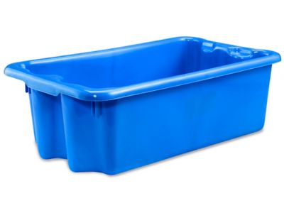 Stack and Nest Container - 18 x 11 x 7", Blue S-14603BLU