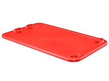 Stack and Nest Container Lid - 18 x 11", Red S-14603L-R