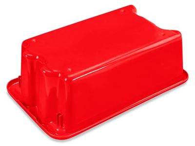 Heavy-Duty Stack and Nest Containers - 24 x 15 x 8, Red S-19473R - Uline