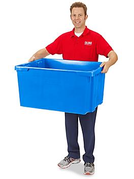 Stack and Nest Container - 24 x 20 x 14", Blue S-14604BLU