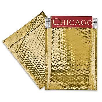 Glamour Bubble Mailers - 9 x 11 1/2", Gold S-14660GOLD