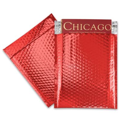 Glamour Bubble Mailers - 9 x 11 1/2", Red S-14660R