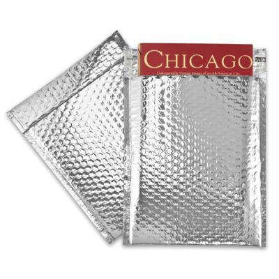 Glamour Bubble Mailers - 9 x 11 1/2", Silver S-14660SIL