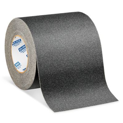 Anti-Slip Tape: Coarse, 60 Grit Size, Solid, Black, 6 in x 60 ft, 28 mil  Tape Thick, Rubber, 3M™