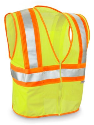 Class 2 Deluxe Hi-Vis Safety Vest - Lime, 2XL/3XL S-14711G-XX