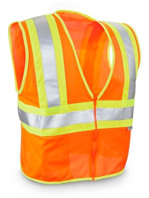 Class 2 Deluxe Hi-Vis Safety Vest - Orange, S/M S-14711O-S
