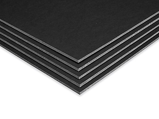 Repositionable Adhesive Foam Core Board - 24 x 36, Black, 3/16 Thick - ULINE - Carton of 25 - S-14745