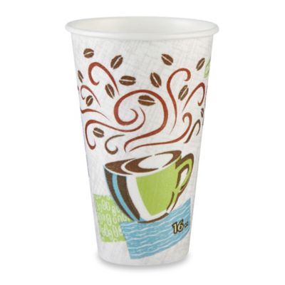 Dixie PerfecTouch Insulated Paper Hot Cup 16 oz. - 500/Case