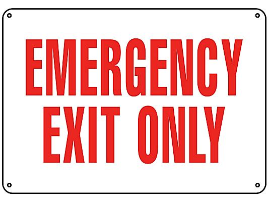 emergency exit signs 