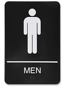 Plastic Restroom Sign - "Men"