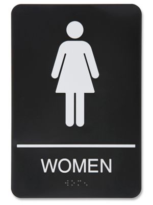 women restroom sign