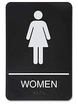 Plastic Restroom Sign - "Women"