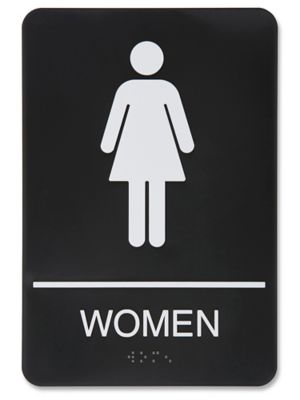  Enseignes de toilettes en plastique – « Women »