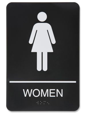 Plastic Restroom Sign - "Women"