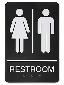 Plastic Restroom Sign - Unisex