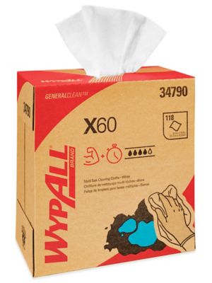 Kimberly-Clark&reg; WypAll&reg; Industrial Plus X60 Wipers - Dispenser Box, 8 x 17" S-14815