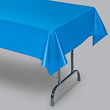 Plastic Tablecloths - 54 x 108", Blue S-14835BLU