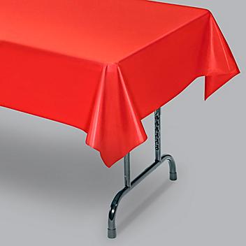 Plastic Tablecloths - 108 x 54", Red S-14835R