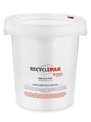 Prepaid Lamp Recycling Pail Kit - 5 Gallon S-14848