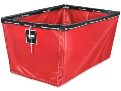 Doublures de rechange pour chariot porte-panier en vinyle – 54 x 34 x 30 po, rouge