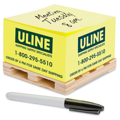 Uline Pallet Notes Yellow S14864 Uline
