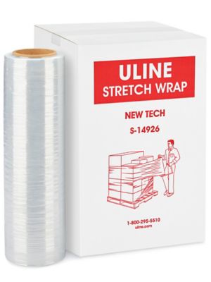 Uline New Tech Stretch Wrap - 47 gauge, 16" x 1,500' S-14926