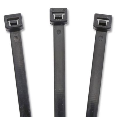 Black UV Stabilized Nylon Cable Ties - 8", 120 lb S-14936