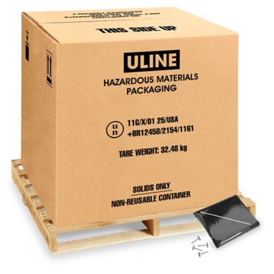 UN Rated Cubic Yard Waste Bag with Moisture Resistant Polypropylene