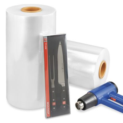 Shrink Wrap - Economy Polyolefin Shrink Film Roll - 75 Gauge, 16 x 3,500' , Clear - ULINE - S-14998