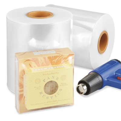Uline Deluxe Polyolefin Shrink Film Roll - 75 gauge, 10" x 3,500' S-14983