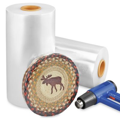 Uline Economy Polyolefin Shrink Film Roll - 60 gauge, 18" x 4,375' S-14993