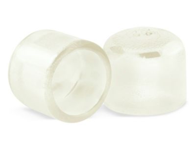 Clear plastic outlet caps